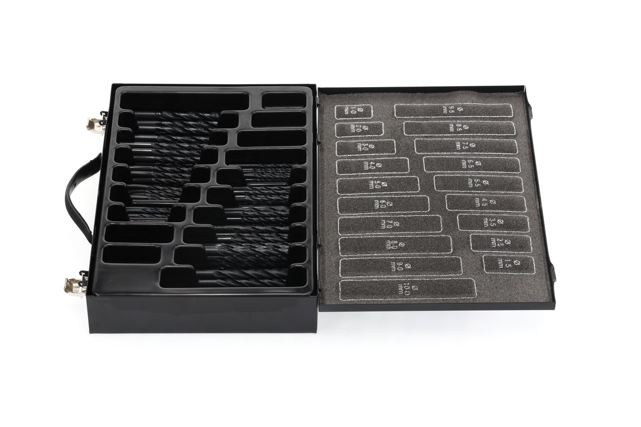 R93500170 - Joc de broques helicoïdals Ø 1-10 mm, increment de 0,5 mm, 170 peces