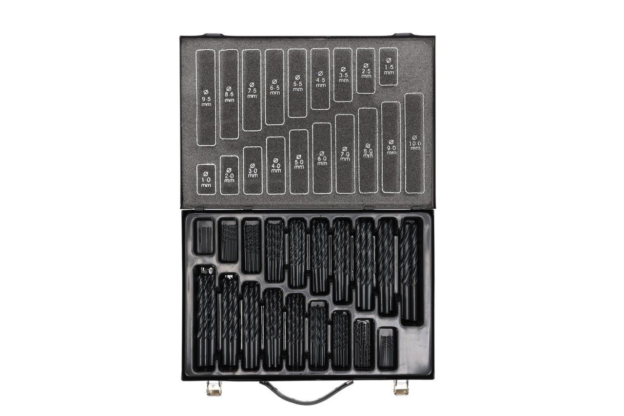 R93500170 - Joc de broques helicoïdals Ø 1-10 mm, increment de 0,5 mm, 170 peces