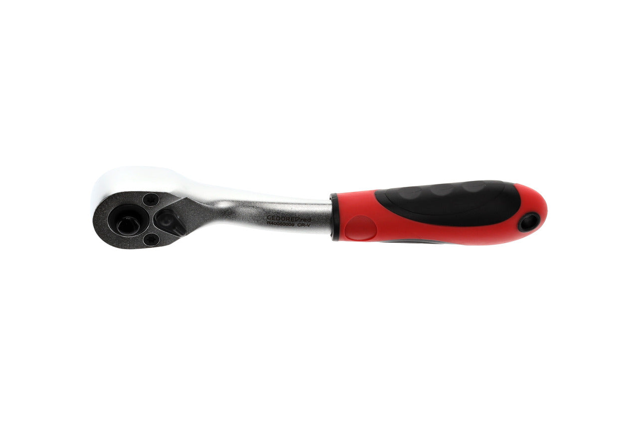 R40050009 - Carraca reversible de 2 components 1/4", acodada, angle de retorn 5°