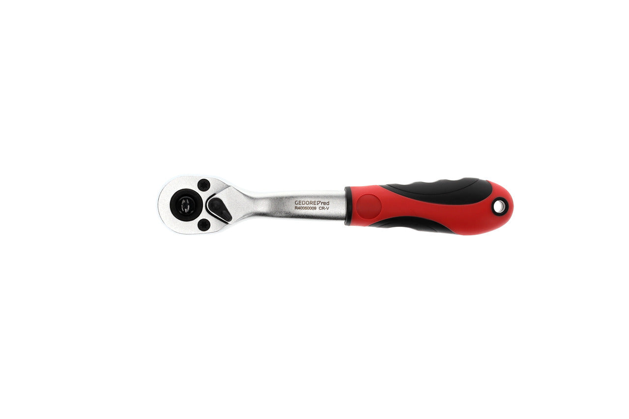 R40050009 - Carraca reversible de 2 components 1/4", acodada, angle de retorn 5°