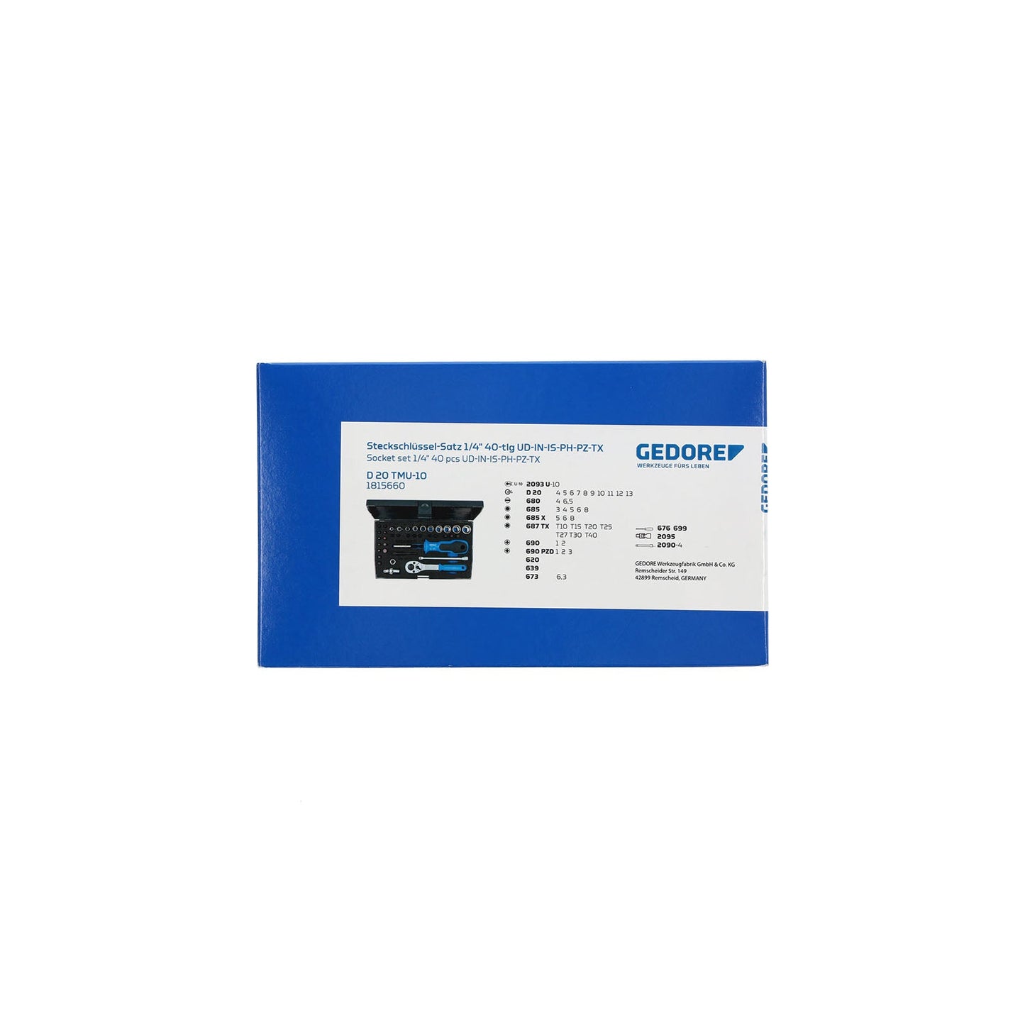 Juego de Vasos Unit Drive 1/4"