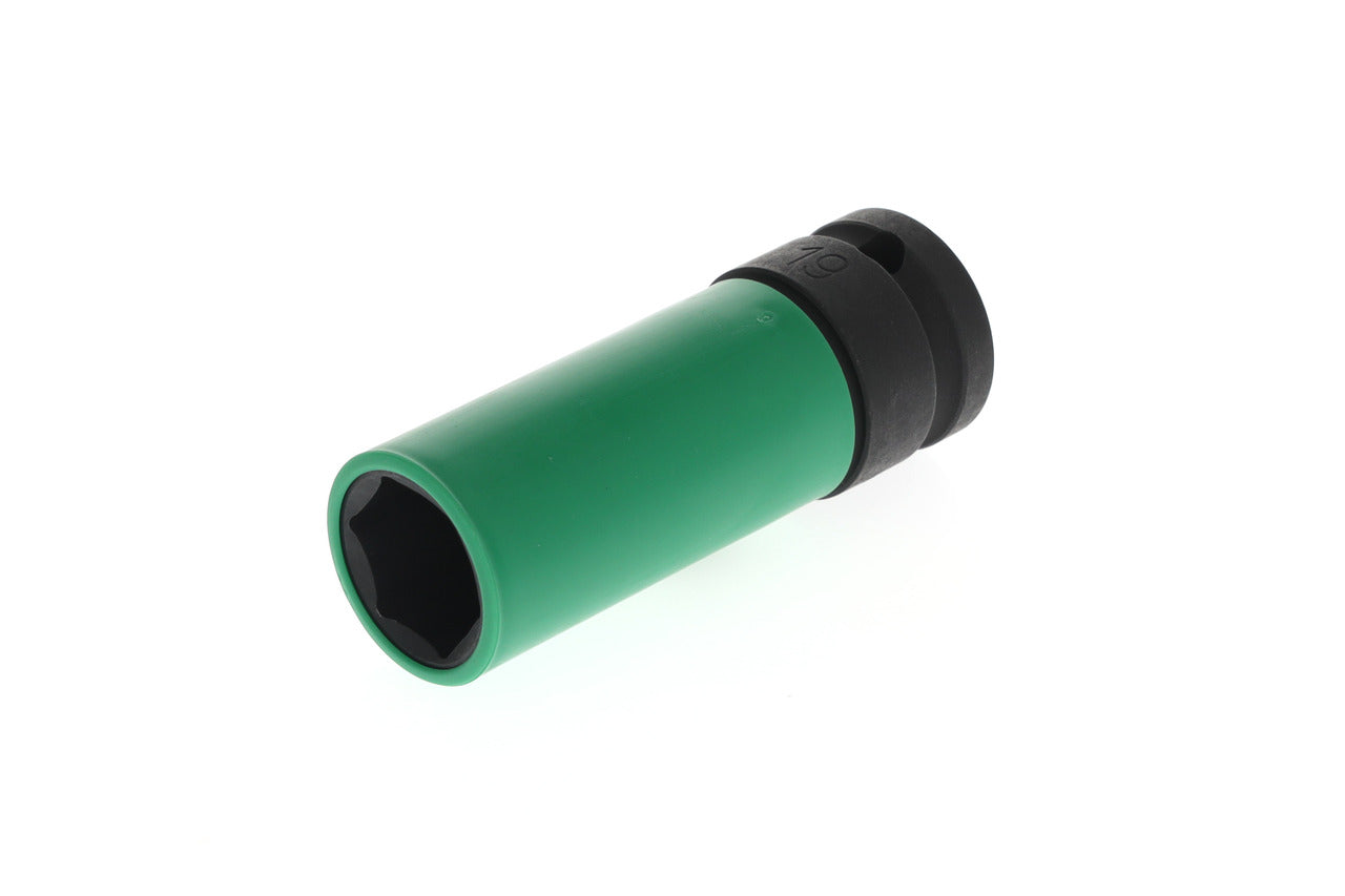 K 19 LS - Vasos de impacto de 1/2" de perfil hexagonal, modelo largo especial llantas