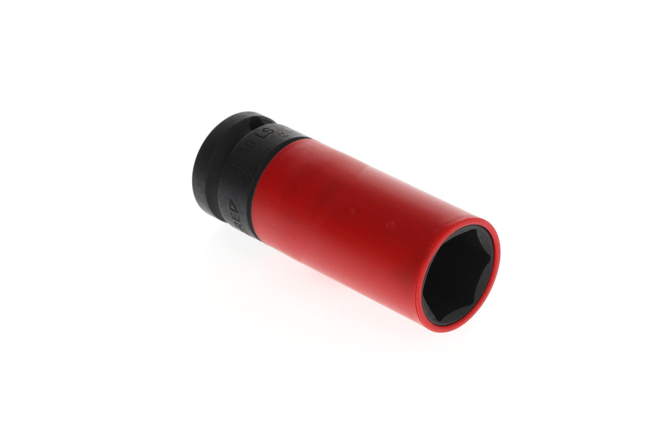 K 19 LS - Vasos de impacto de 1/2" de perfil hexagonal, modelo largo especial llantas