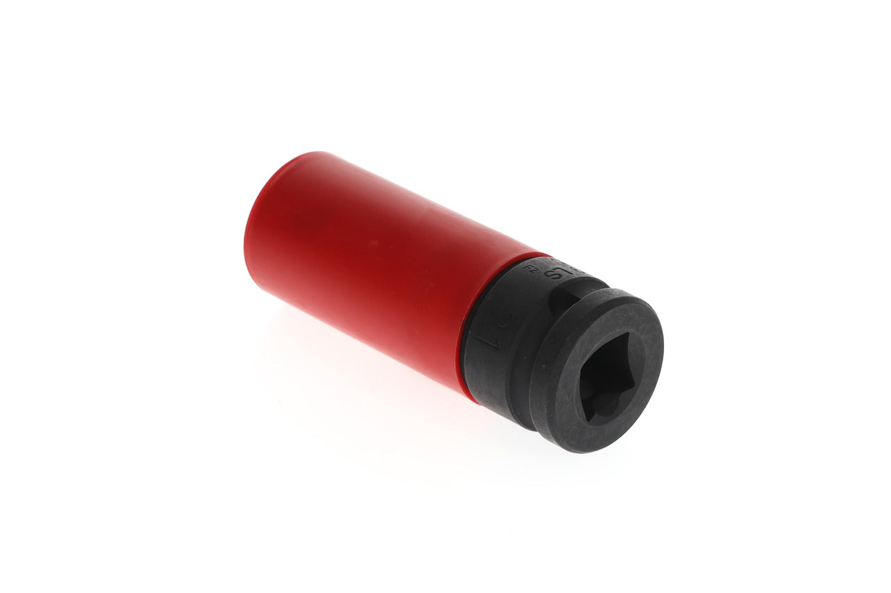 K 19 LS - Vasos de impacto de 1/2" de perfil hexagonal, modelo largo especial llantas