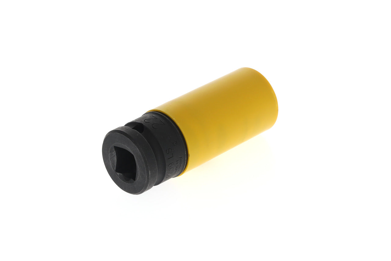 K 19 LS - Vasos de impacto de 1/2" de perfil hexagonal, modelo largo especial llantas