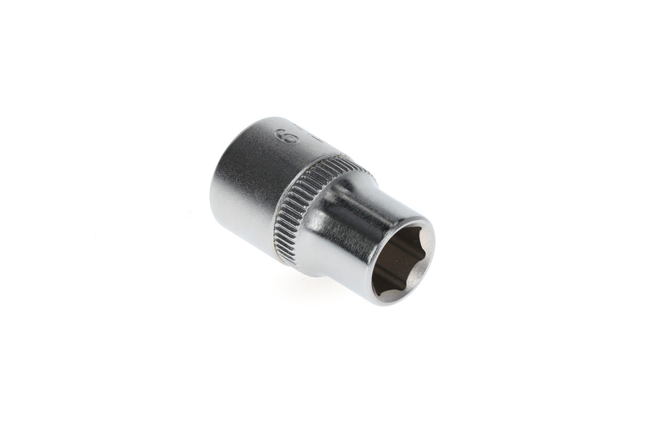 R51000904 - Vaso 3/8", hexagonal, 9 mm L=28 mm
