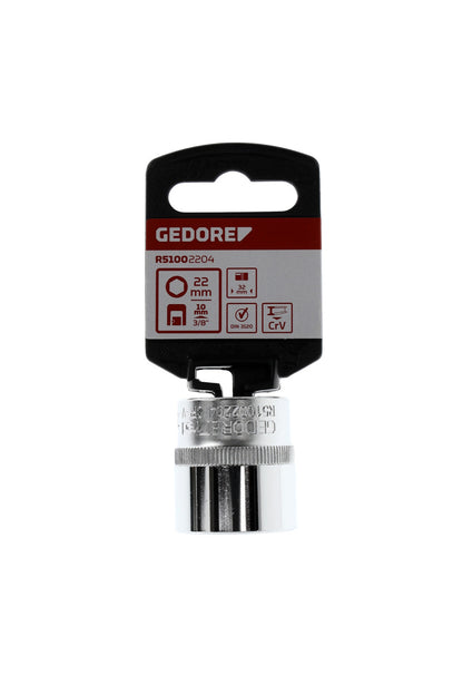 R51002204 - Vaso 3/8", hexagonal, 22 mm L=32 mm