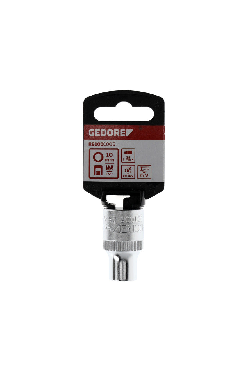 R61001006 - Got 1/2", hexagonal, 10 mm L=38 mm