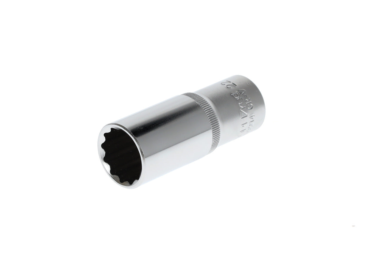R61102214 - Vaso 1/2", bi-hexagonal, 22 mm L=77 mm