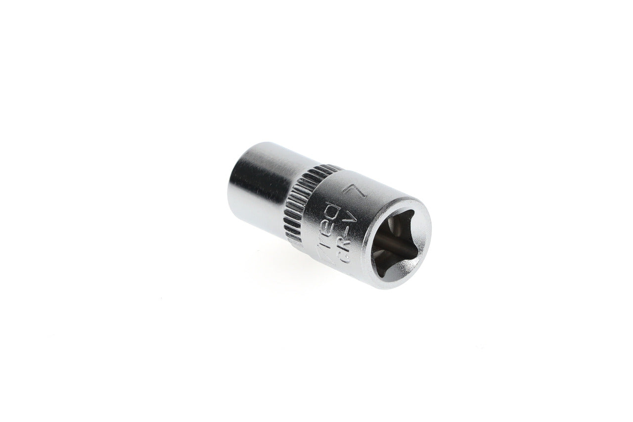 R41000703 - Vaso 1/4", hexagonal, 7 mm L=25 mm