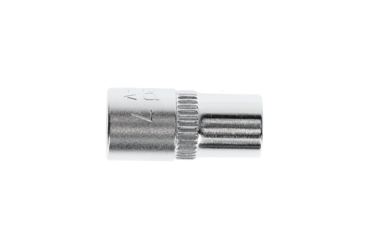 R41000703 - Vaso 1/4", hexagonal, 7 mm L=25 mm