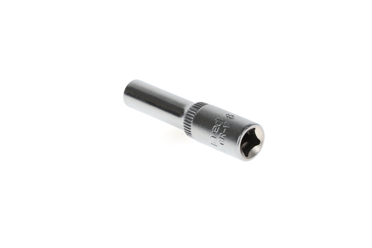 R41000609 - Vaso 1/4", hexagonal, 6 mm L=50 mm