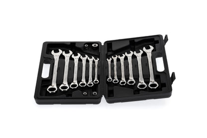 R07203016 - Joc de 12 claus combinades de carraca amb 4 adaptadors per a puntes i gots