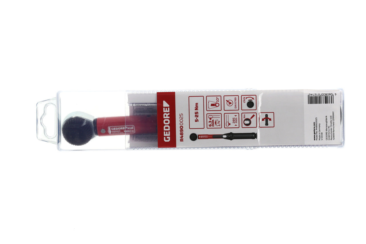 R48900025 - Clau dinamomètrica de 1/4" 5-25 Nm