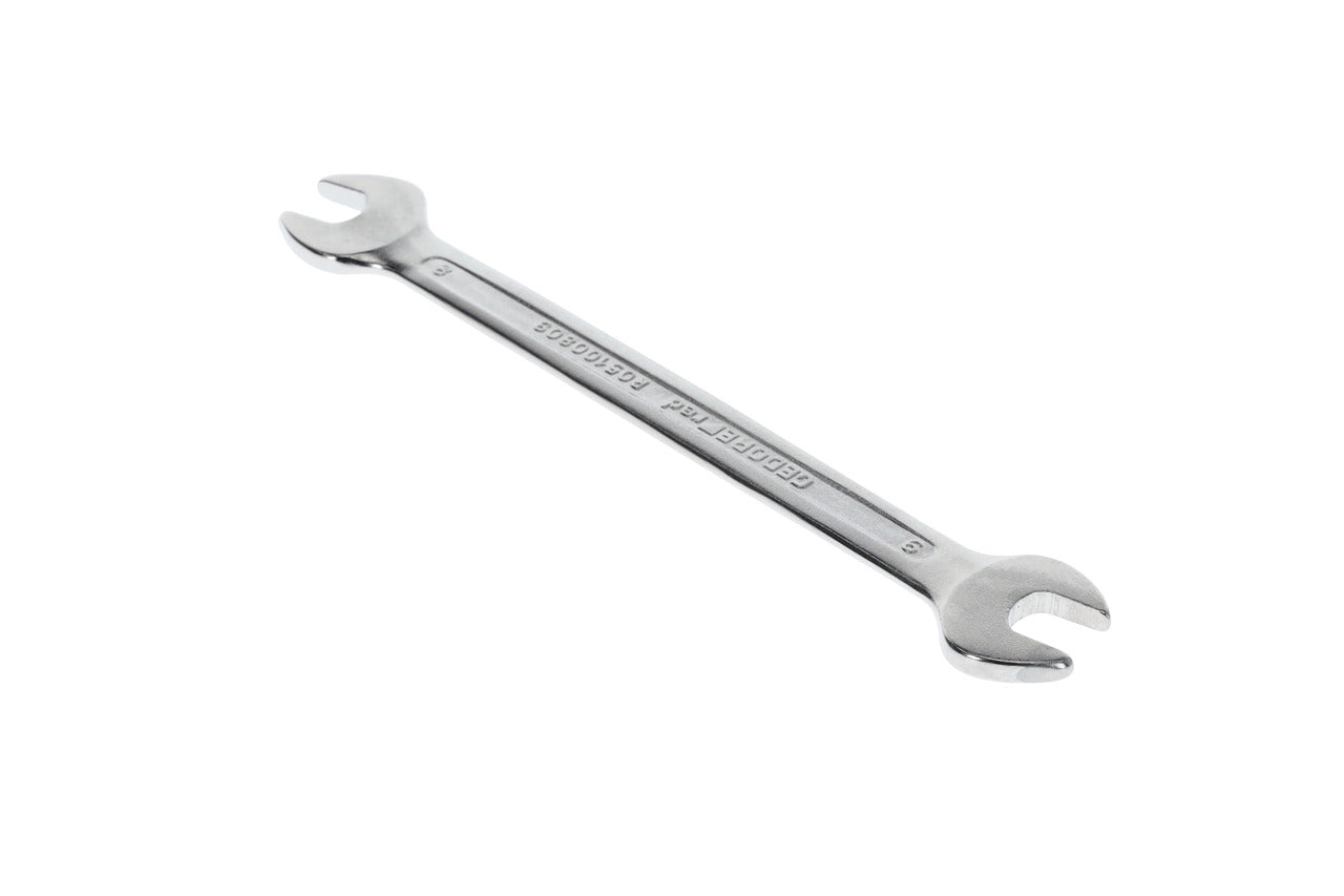 R05100809 - Llave fija de doble boca abierta 8x9 mm L=140 mm