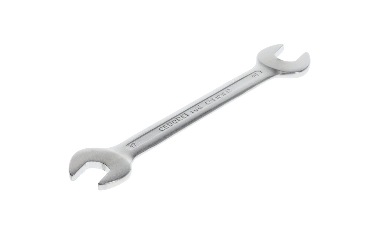 R05101617 - Clau fixa de doble boca oberta 16x17 mm L=205 mm