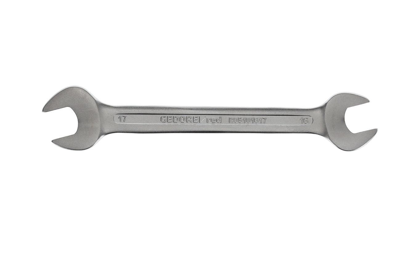 R05101617 - Clau fixa de doble boca oberta 16x17 mm L=205 mm