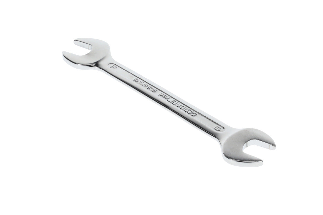 R05101819 - Clau fixa de doble boca oberta 18x19 mm L=222 mm