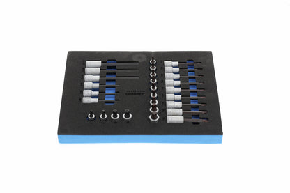 TS CT2-ITX19 - Joc de claus de got tornavís de 1/2" en mòdul d'escuma Check-Tool de doble cos, 28 peces