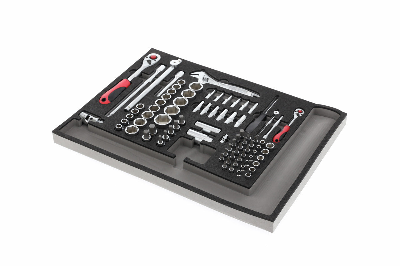 R22350000 - Joc de claus de got, mòdul CT 1/4"+1/2", 87 peces