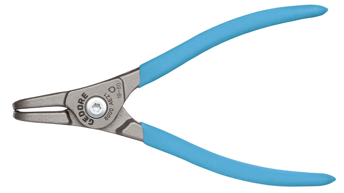 8000 AE - Alicates con puntas reforzadas para anillos circlip exteriores de 3 a 140 mm de diámetro