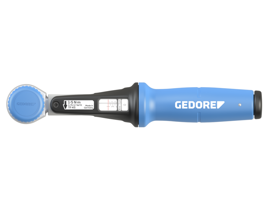 Torcofix K giltza dinamometrikoa, 1/4"-ko ardatz karratuarekin eta 1-5 Nm-ko irismenarekin