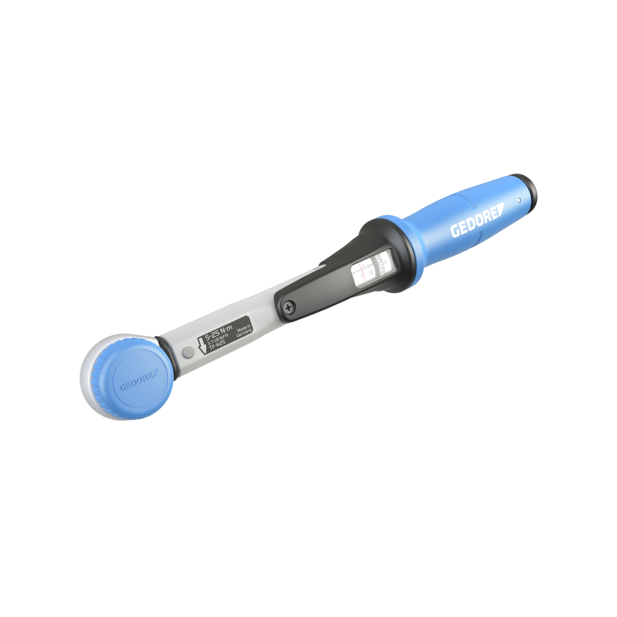 Torcofix K giltza dinamometrikoa 1/4"-ko ardatz karratuarekin eta 5-25 Nm-ko irismenarekin