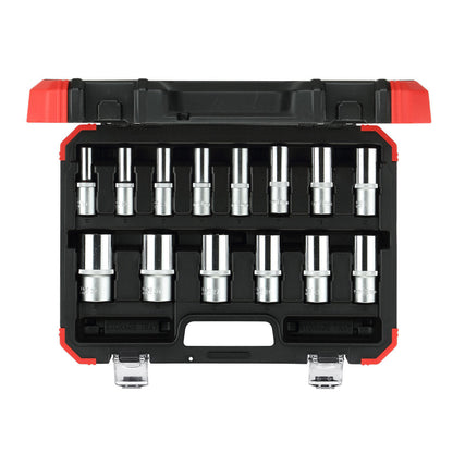 R61003114 - Joc de claus de got 1/2" hexagonal 10-32 mm, 14 peces