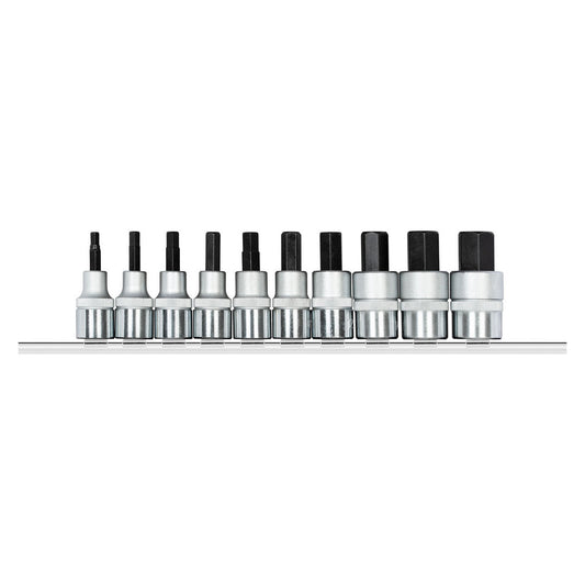 R62558110 - Vasos destornilladores 1/2" con carril, 10 piezas