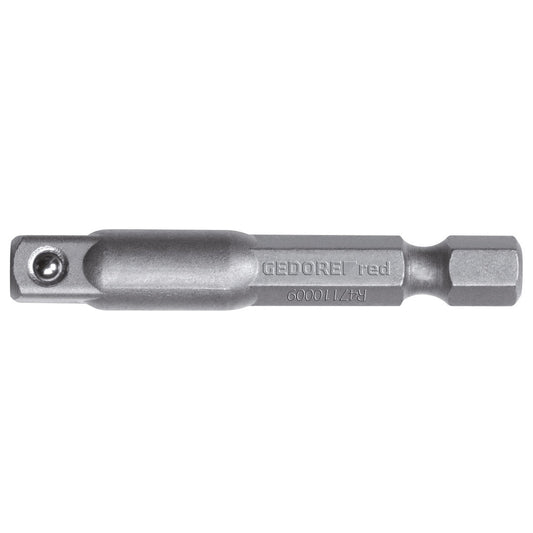 R47110009 - Adaptador de accionamiento 1/4" cuadrado x 1/4" hexagonal L=50 mm