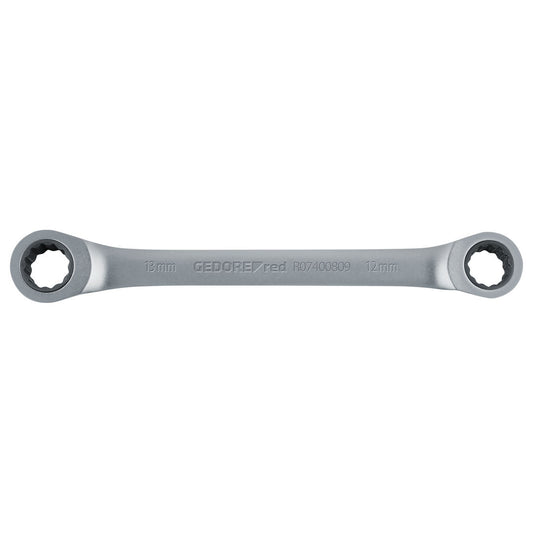 GEDORE red R07400810 - Llave de carraca poligonal doble, recta, 8x10 mm