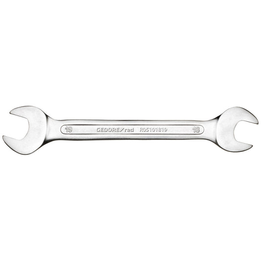 GEDORE red R05101819 - Llave fija de doble boca abierta 18x19 mm L=222 mm