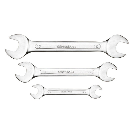 GEDORE red R05125006 - Juego de 6 llaves fijas, modelo corto, 6-17 mm