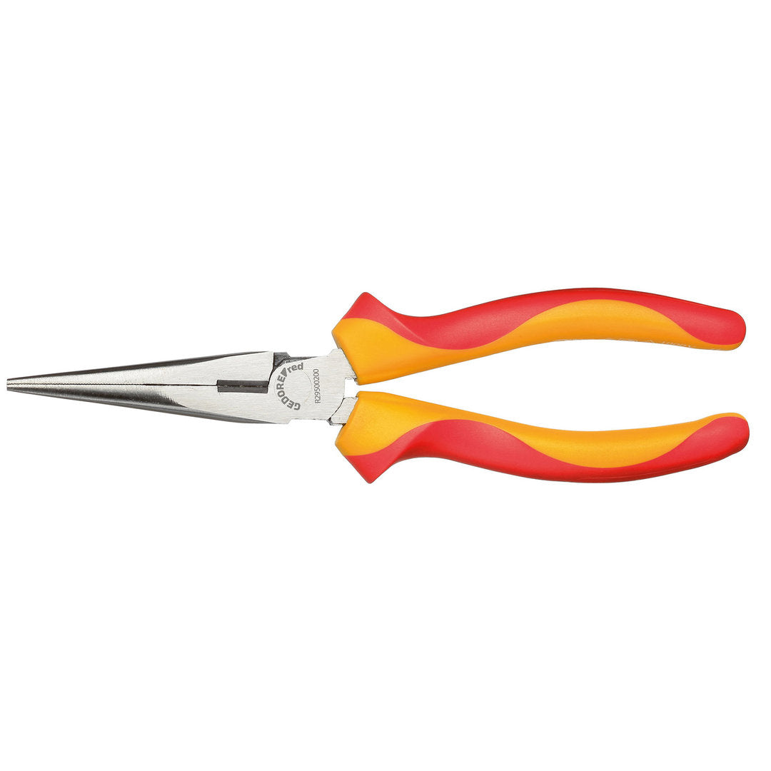R29500200 - Alicate de boca semiredonda VDE L=200 mm, mango de 2 componentes