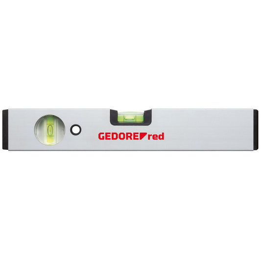 GEDORE red R94100151 - Nivel de agua L=300 mm, 2 x fiolas alu. magn.