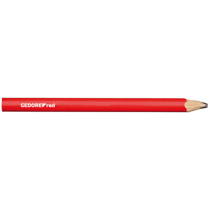 R90950012 - Llapis de fuster, L=175 mm, ovalat, vermell, 12 unitats