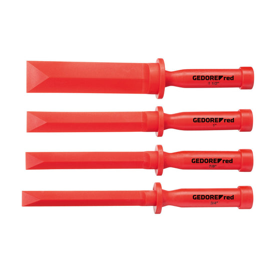 GEDORE red R91901004 - Juego de cinceles de plástico, 4 piezas