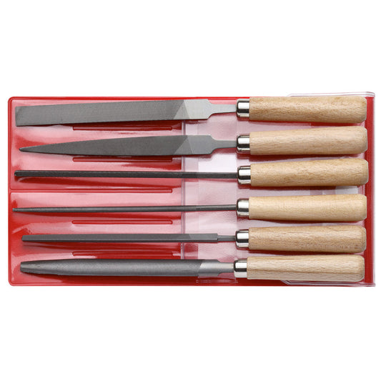 GEDORE red R93000006 - Juego de limas, L=177 mm 6 piezas