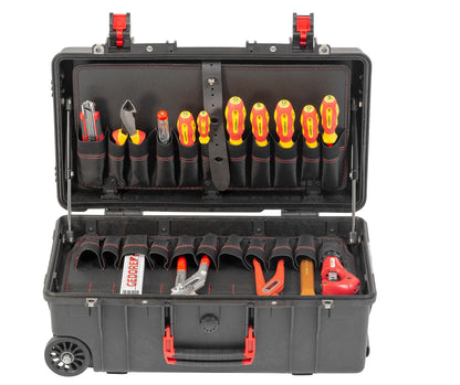 GEDORE red R21902072 - Maleta tipo trolley con surtido de herramientas FONTANERO