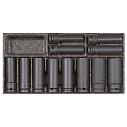 R22150012 - Llave de vaso de impacto 1/2", en módulo CT 2/6, 32 piezas