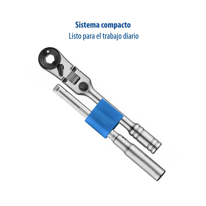 671 M-003 – Set de carraca portapuntas multifuncional, 3 piezas