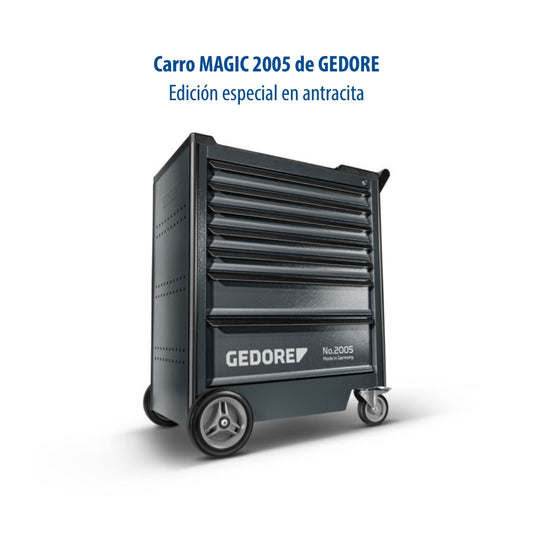 MAGIC 2005 0511-7016 - Carro de herramientas con 7 cajones - edición antracita