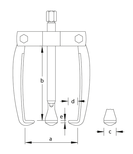GEDORE 1.19/1 - Extractor 3 potes 110x110 mm (1465007)