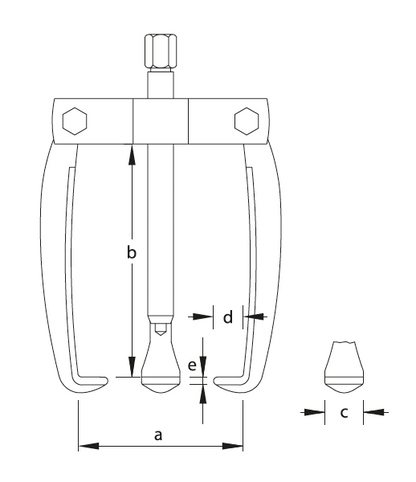 GEDORE 1.19/1 - Extractor 3 potes 110x110 mm (1465007)