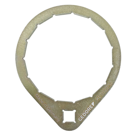 Gedore Automotive KL-0122-57 - Toma de filtro de aceite, Tamaño (waf) 74,5mm, 15 planos