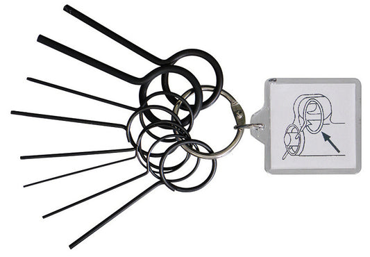 GEDORE Automotive KL-0180-30 B - Juego de pasadores de bloqueo 0,8 mm - 2,6 mm