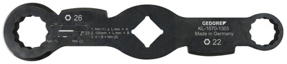 KL-1070-1305 - Clau de doble extrem, 22/26 mm (waf)