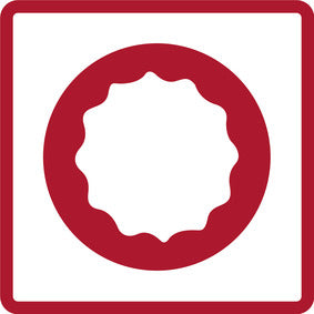 R61101906 - Vaso 1/2", bi-hexagonal, 19 mm L=38 mm
