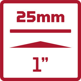 R83002719 - Vas d'impacte 1", hexagonal, 27 mm L=100 mm