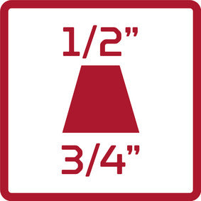R77600010 - Pieza reductora de impacto 3/4" - 1/2" L=55 mm
